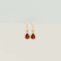 18ct Yellow Gold 1.37ct Ruby Dawn Drop Earrings