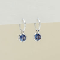18ct White Gold 1.70ct Sapphire Dawn Drop Earrings