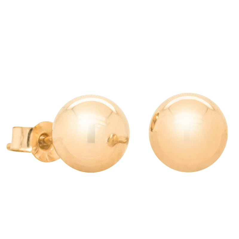 9ct Yellow Gold 6mm Ball Stud Earrings - Earrings - Walker & Hall