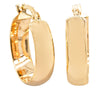 9ct Yellow Gold Curve Hoop Earrings - Earrings - Walker & Hall