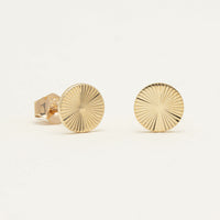 9ct Yellow Gold Mini Reflections Stud Earrings - Earrings - Walker & Hall