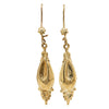 Vintage 9ct Yellow Gold Hollow Drop Earrings - Earrings - Walker & Hall