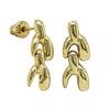 Deja Vu 14ct Yellow Gold Double Wishbone Earrings - Earrings - Walker & Hall