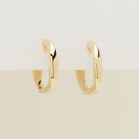 9ct Yellow Gold Eos Hoop Earrings - Earrings - Walker & Hall