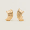 Deja Vu 18ct Rose Gold Retro Style Clip-On Earrings