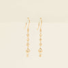 18ct Yellow Gold Scattered Ball Drop Earrings