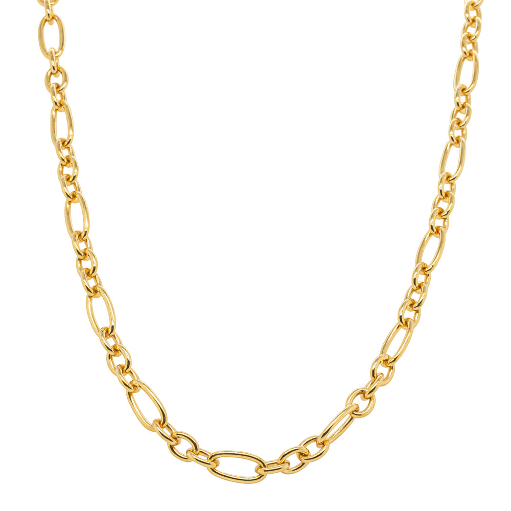 9ct Yellow Gold Figaro Link Chain - Necklace - Walker & Hall