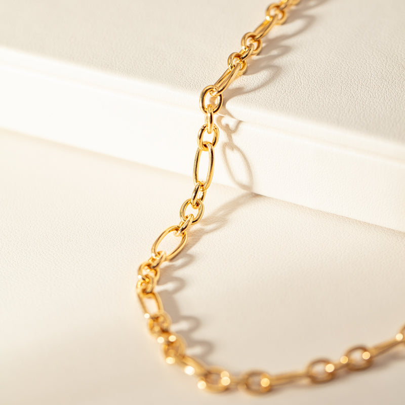 9ct Yellow Gold Figaro Link Chain - Necklace - Walker & Hall