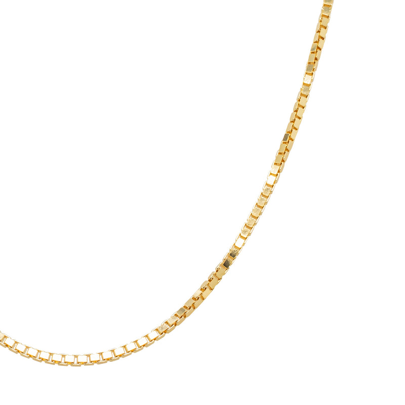 9ct Yellow Gold Box Link Chain - Necklace - Walker & Hall