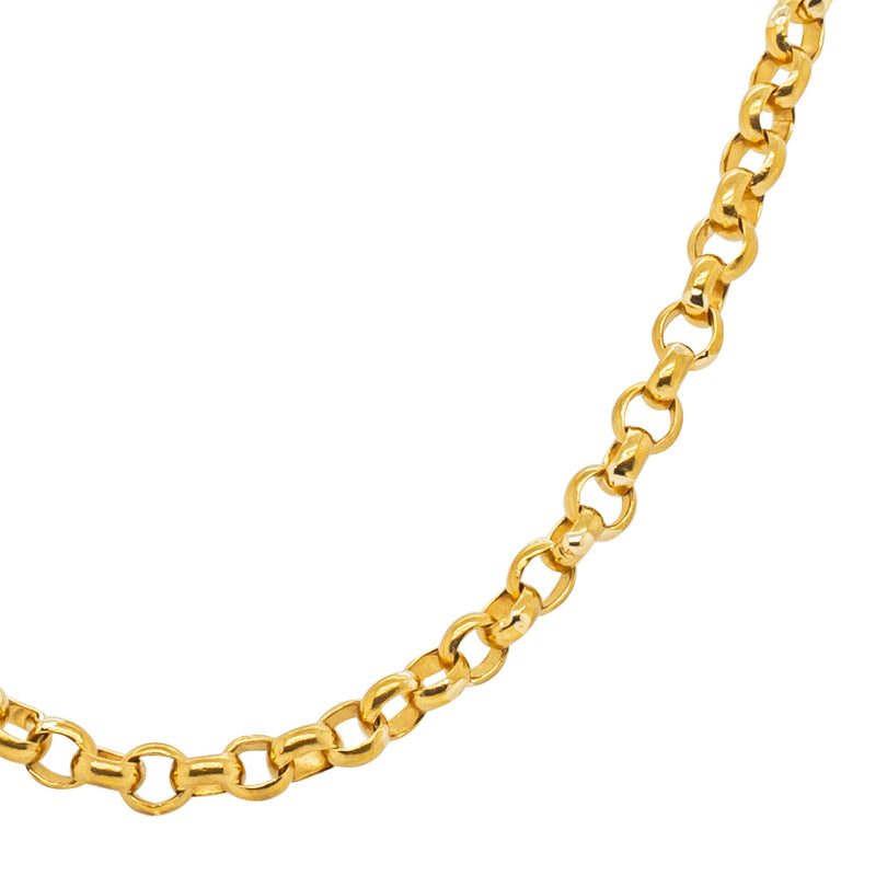 Deja Vu 24ct Yellow Gold Belcher Chain - Necklace - Walker & Hall