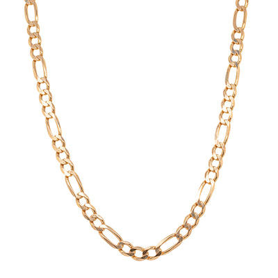 Deja Vu 9ct Yellow Gold Figaro Chain - Necklace - Walker & Hall