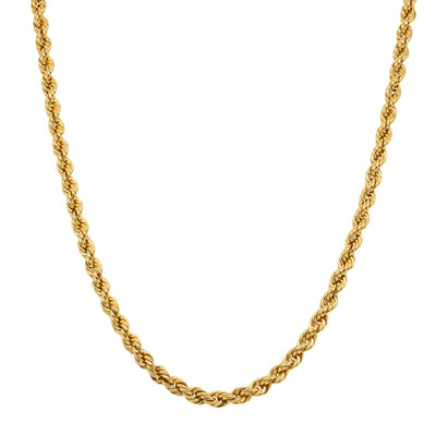 Deja Vu 9ct Yellow Gold Rope Link Chain - Necklace - Walker & Hall