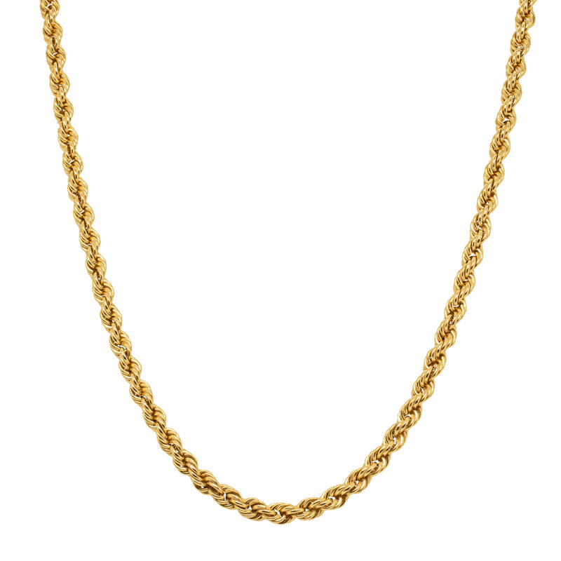 Deja Vu 9ct Yellow Gold Rope Link Chain - Necklace - Walker & Hall