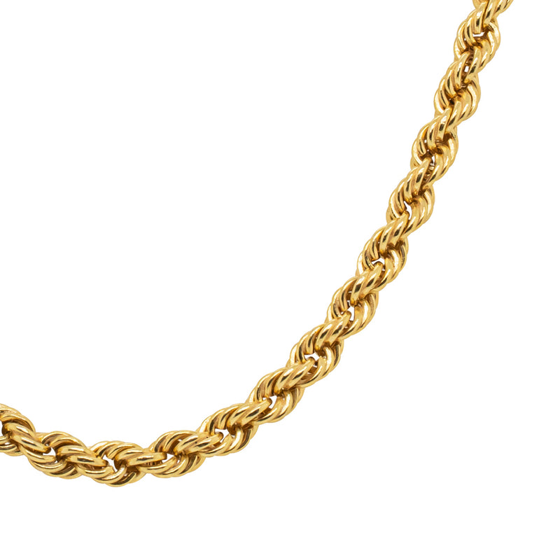 Deja Vu 9ct Yellow Gold Rope Link Chain - Necklace - Walker & Hall