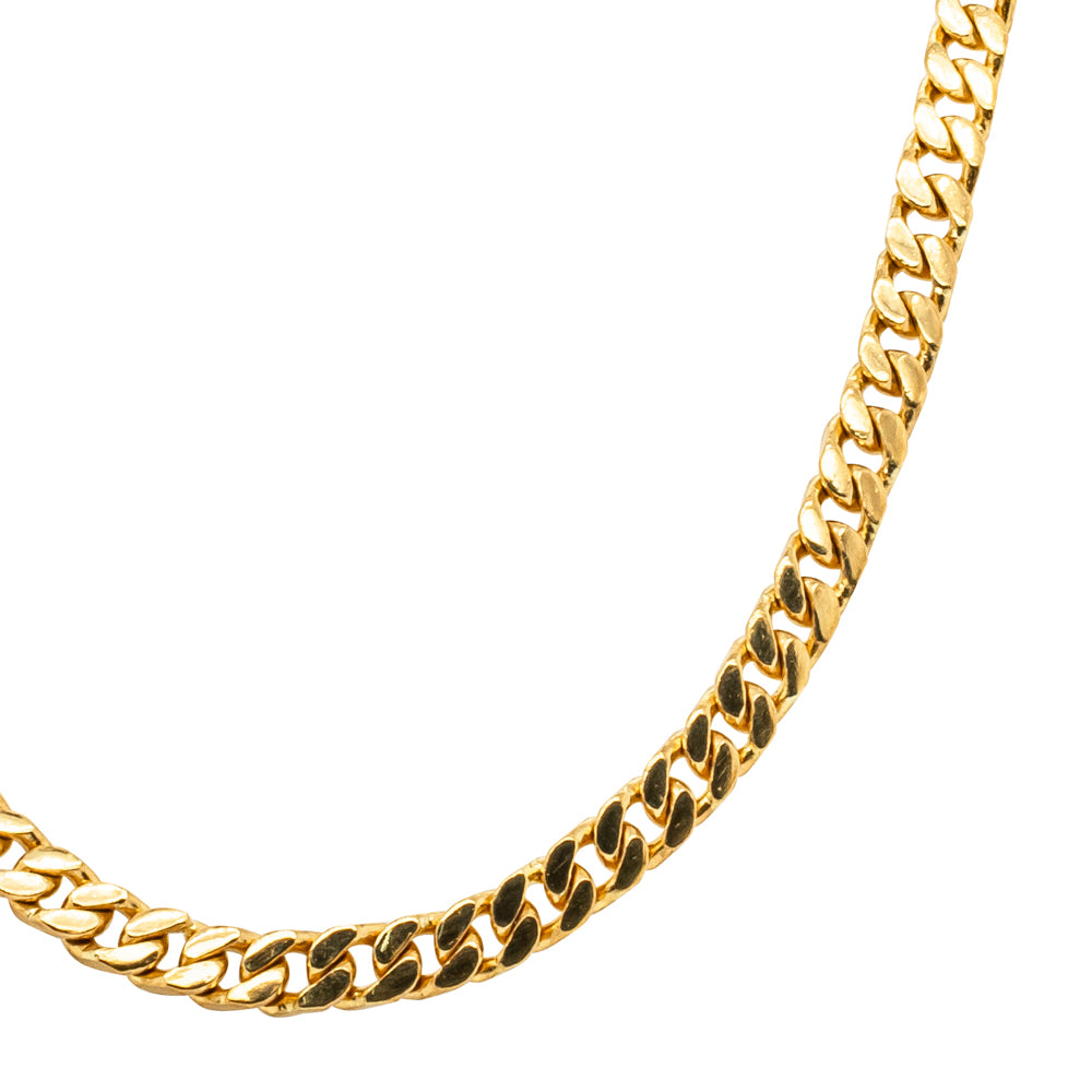 Deja Vu 24ct Yellow Gold Curb Link Chain - Necklace - Walker & Hall