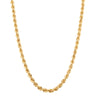 Deja Vu 18ct Yellow Gold Rope Chain Necklace 70cm - Necklace - Walker & Hall
