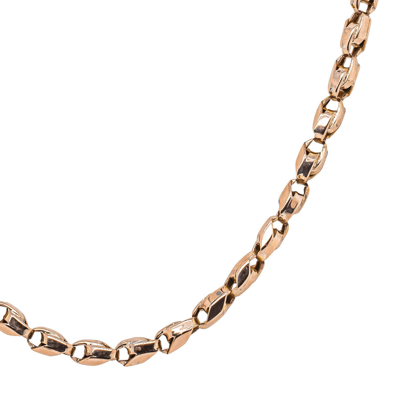 Deja Vu 9ct Rose Gold Fancy Belcher Chain-Necklace-Walker & Hall