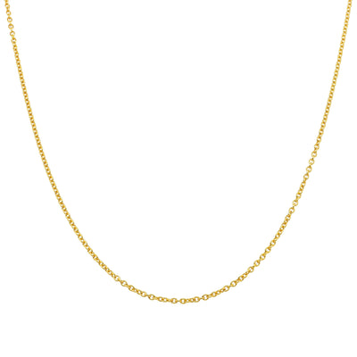 18ct Yellow Gold Cable Chain-Necklace-Walker & Hall