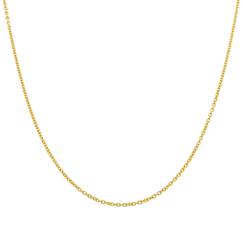 18ct Yellow Gold Cable Chain-Necklace-Walker & Hall