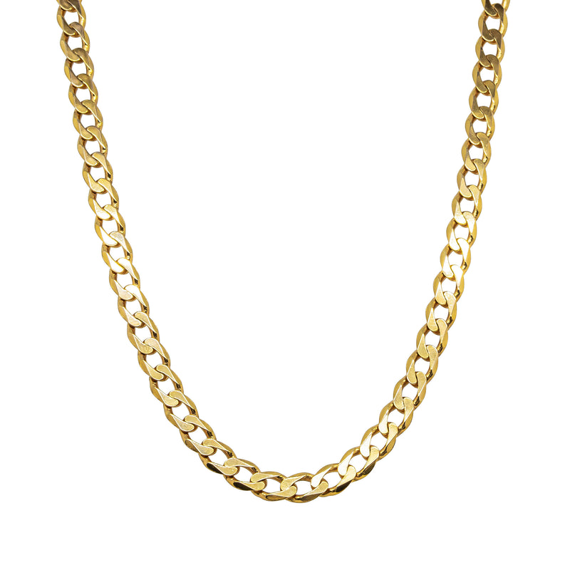 Deja Vu 9ct Yellow Gold Curb Link Chain 50cm - Necklace - Walker & Hall