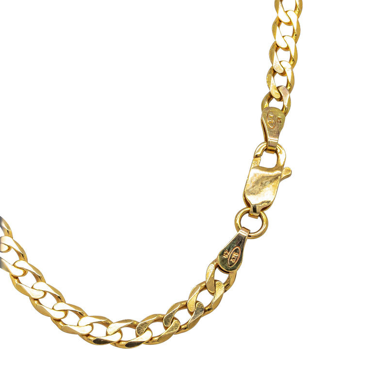Deja Vu 9ct Yellow Gold Curb Link Chain 50cm - Necklace - Walker & Hall