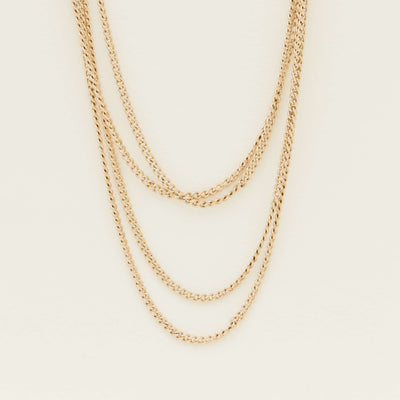 Vintage 9ct Yellow Gold Muff Chain Necklace - 170cm - Necklace - Walker & Hall