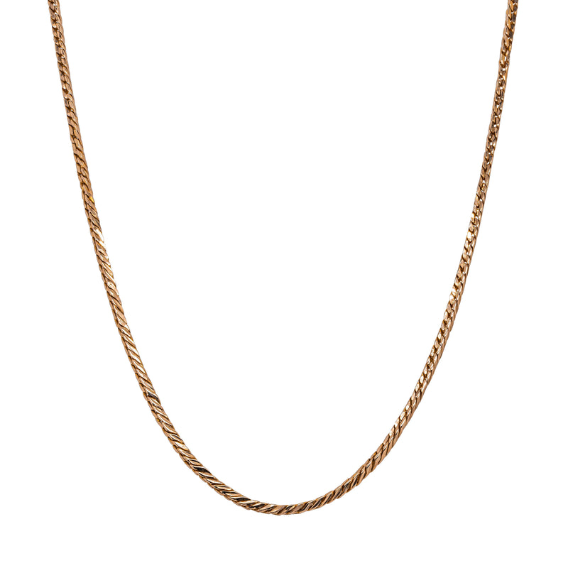 Deja Vu 16ct Yellow Gold Fancy Link Chain 51cm - Necklace - Walker & Hall