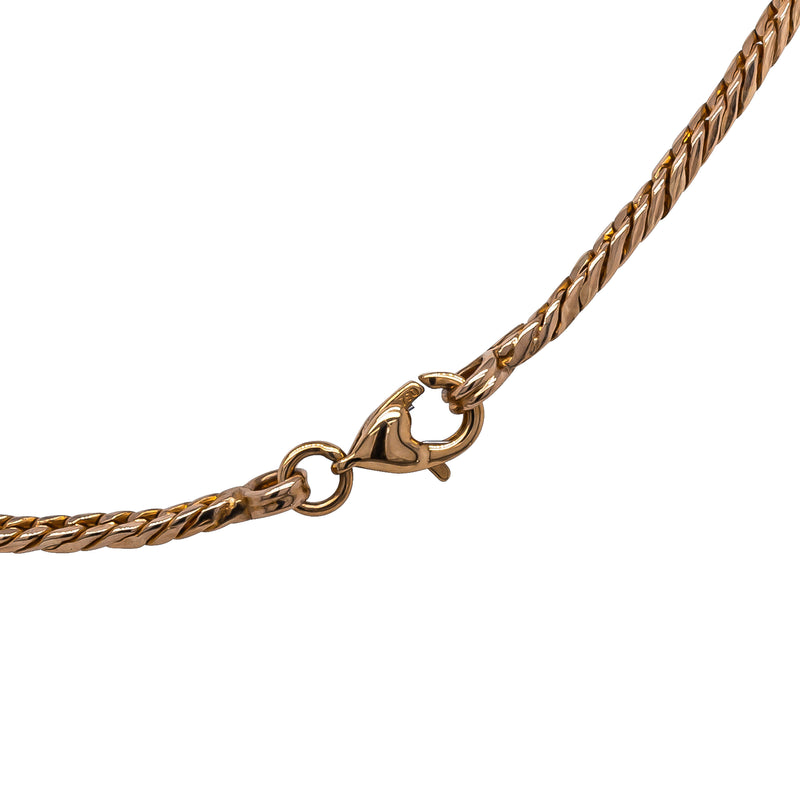 Deja Vu 16ct Yellow Gold Fancy Link Chain 51cm - Necklace - Walker & Hall