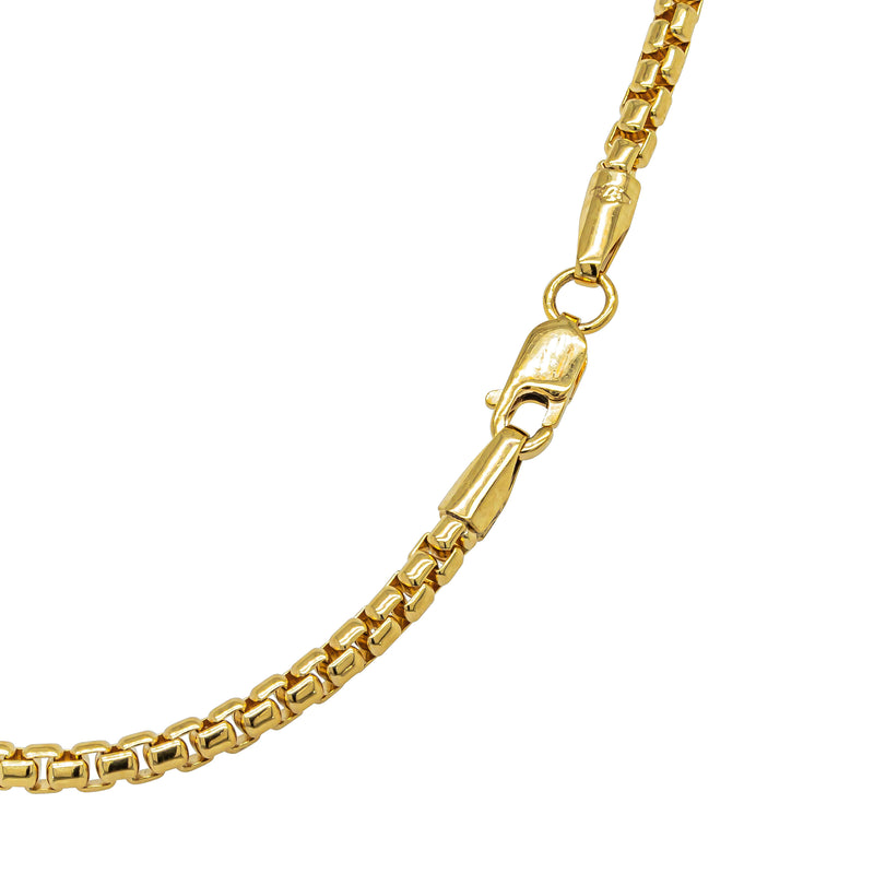 9ct Yellow Gold Box Link Chain - Necklace - Walker & Hall