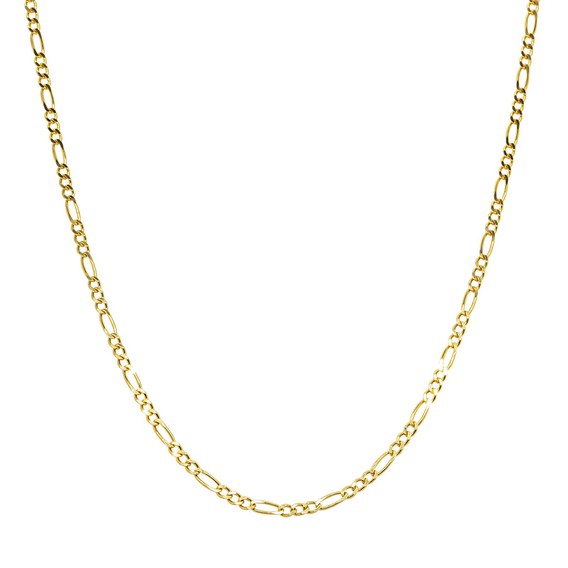 9ct Yellow Gold Fine Figaro Link Chain - Necklace - Walker & Hall
