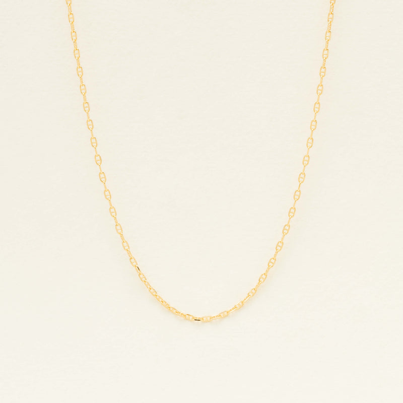 9ct Yellow Gold Fine Anchor Link Chain - Necklace - Walker & Hall
