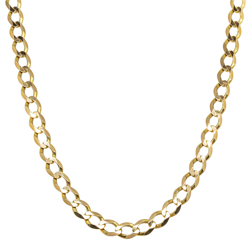 Deja Vu 9ct Yellow Gold Curb Link Chain 51cm - Necklace - Walker & Hall