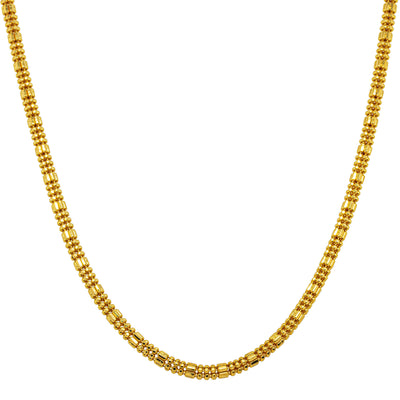 Deja Vu 22ct Yellow Gold Fancy Link Chain Necklace - Necklace - Walker & Hall