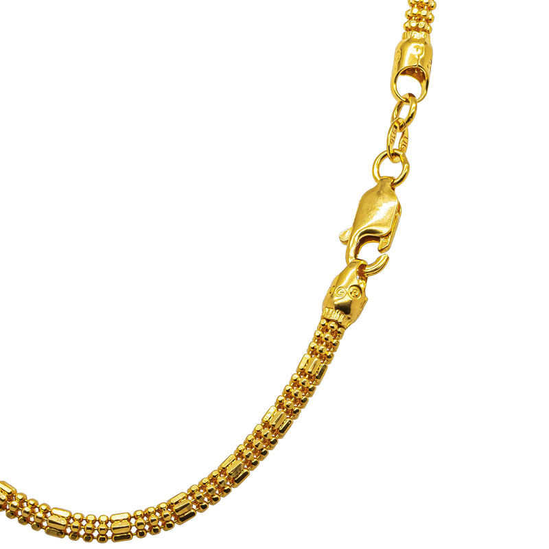Deja Vu 22ct Yellow Gold Fancy Link Chain Necklace - Necklace - Walker & Hall