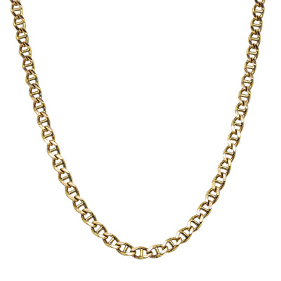 Deja Vu 9ct Yellow Gold Ship Cable Link Necklace 48cm - Necklace - Walker & Hall