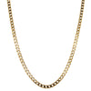Deja Vu 9ct Yellow Gold Flat Curb Link Necklace 44cm - Necklace - Walker & Hall
