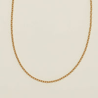 Deja Vu 14ct Rose Gold Cable Link Chain Necklace 47cm - Necklace - Walker & Hall