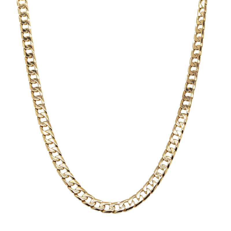 Deja Vu 9ct Rose Gold Curb Link Necklace 58cm - Necklace - Walker & Hall
