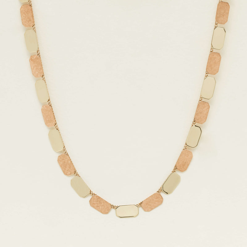 Vintage 8ct Yellow & Rose Gold Fringe Necklace