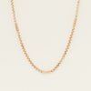 Vintage 9ct Rose Gold Belcher Trombone Link Necklace