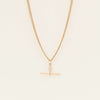 Vintage 9ct Rose Gold Curb Link Fob Necklace - Necklace - Walker & Hall