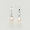 Sterling Silver Freshwater Pearl Drop Earrings - Earrings - Walker & Hall