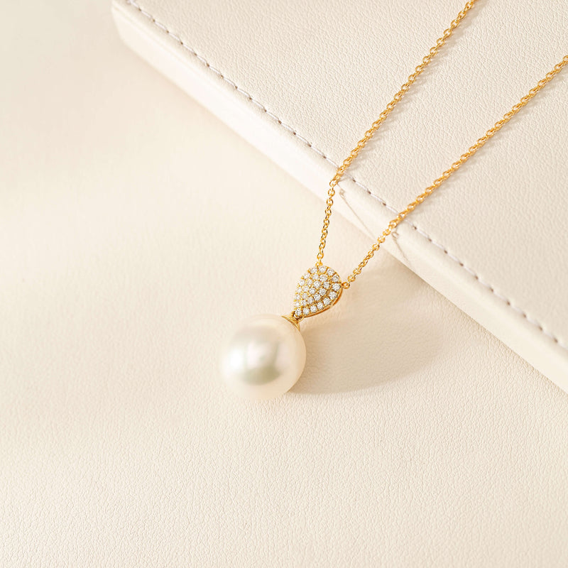 South Sea Pearl and Diamond Pendant