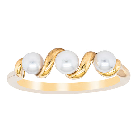 18ct Yellow Gold Akoya Pearl Ring - Ring - Walker & Hall