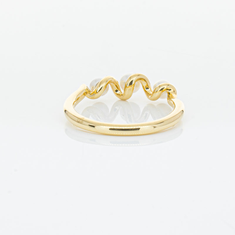 18ct Yellow Gold Akoya Pearl Margaux Ring-Ring-Walker & Hall