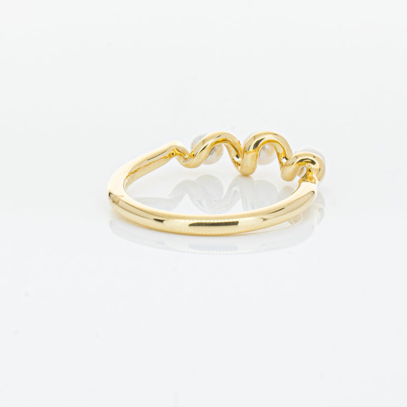 18ct Yellow Gold Akoya Pearl Margaux Ring-Ring-Walker & Hall