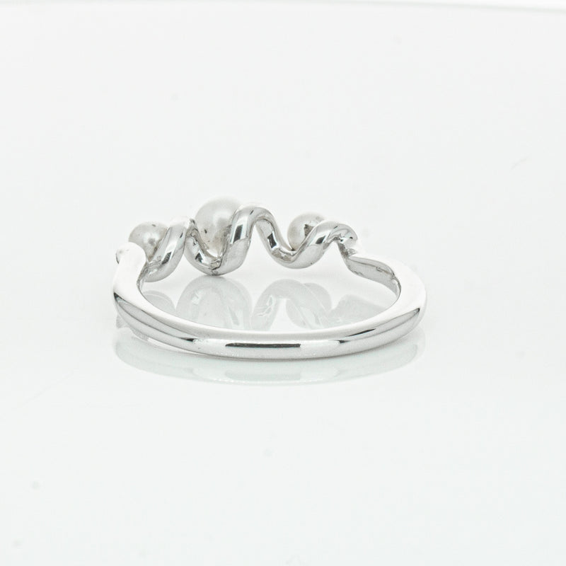 18ct White Gold Akoya Pearl Margaux Ring-Ring-Walker & Hall