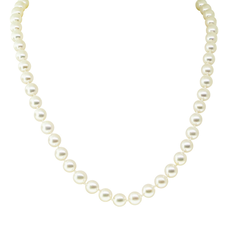 9ct Yellow Gold Akoya Pearl Strand - Necklace - Walker & Hall