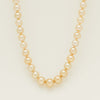 9ct Yellow Gold 9-13mm Golden Pearl Strand 43cm - Necklace - Walker & Hall