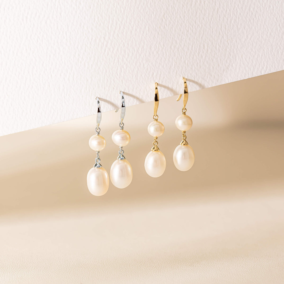 Sterling silver and 9ct yellow gold Rosie Earrings